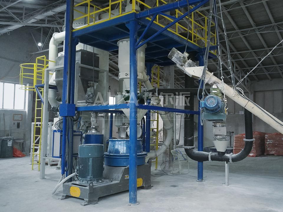 Heavy calcium carbonate ball milling and grading production line